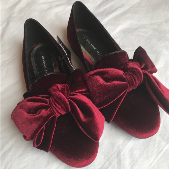 Zara Shoes - NWT Zara Velvet Loafers